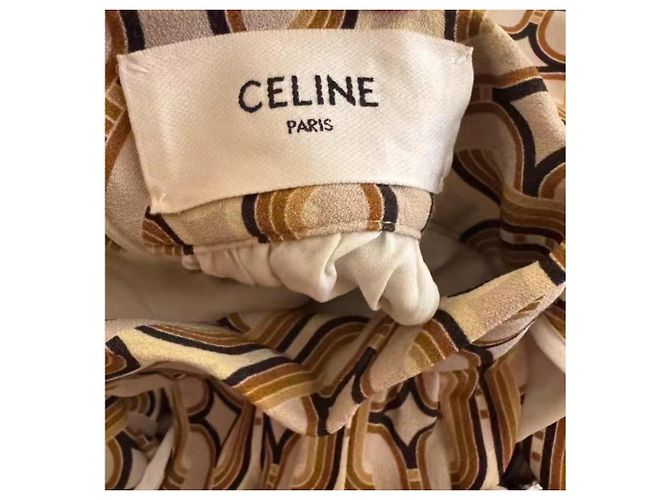 Céline Kleid aus Viskose Mehrfarbig Größe 38 Mehrfarben - Ansicht 4