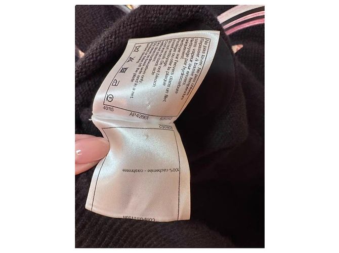 Chanel Strickwaren aus Kaschmir Schwarz - Ansicht 5