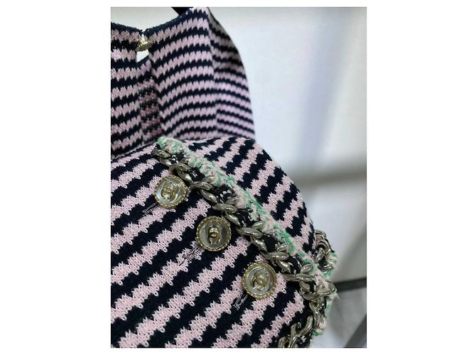 Vestido Chanel de tweed Multicolor - vista 5