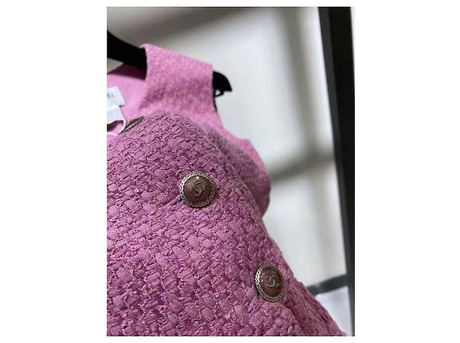 Vestido Chanel de algodón talla 38 Multicolor - vista 3