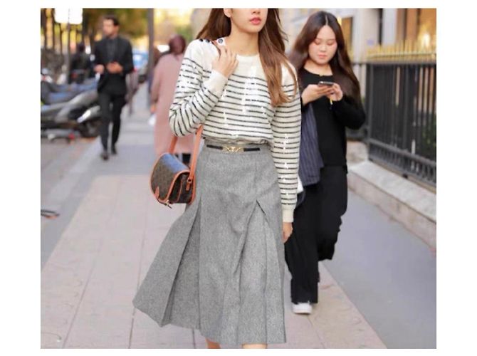 Pull en laine Céline Multicolore - vue 5