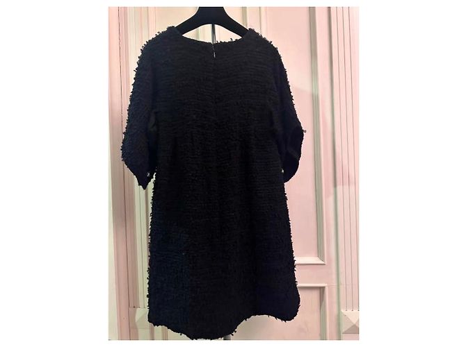 Vestido Chanel de tweed negro - vista 2