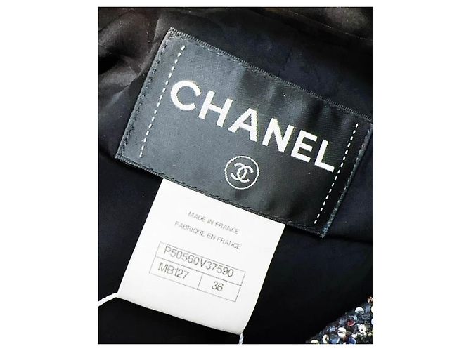 Chanel Kleid Polyester Mehrfarbig Größe 36 Mehrfarben - Ansicht 2