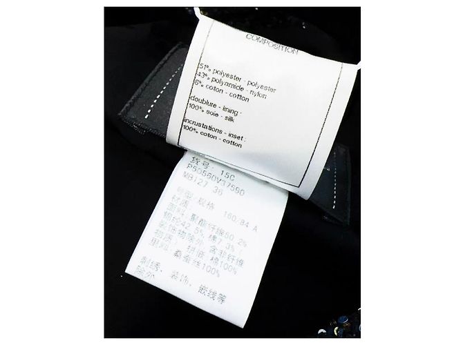 Chanel Kleid Polyester Mehrfarbig Größe 36 Mehrfarben - Ansicht 3