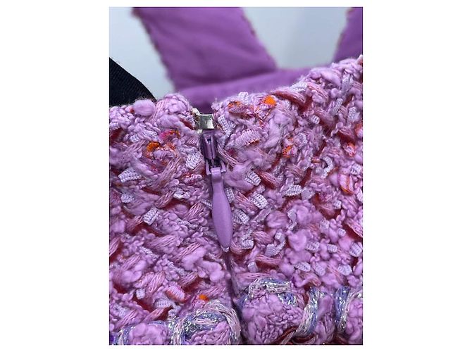Chanel Kleid aus rosa Tweed Größe 34 Pink - Ansicht 3