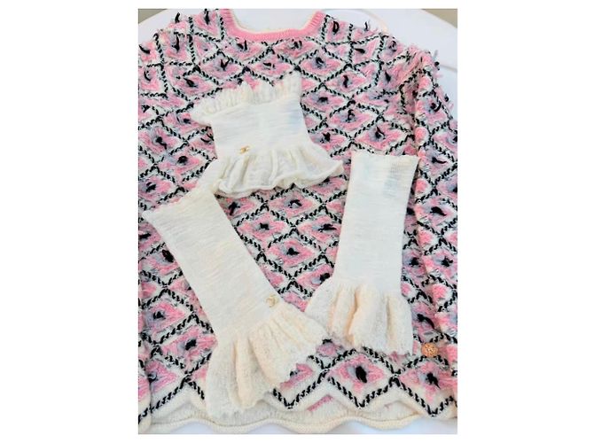 Chanel Strickware aus Wolle Damen Größe 34 Mehrfarben - Ansicht 3