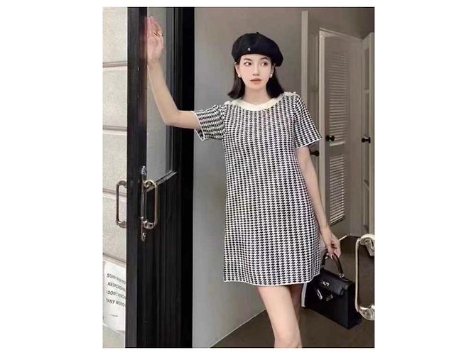 Autre Marque Dior Kleid aus Baumwolle Mehrfarben - Ansicht 7