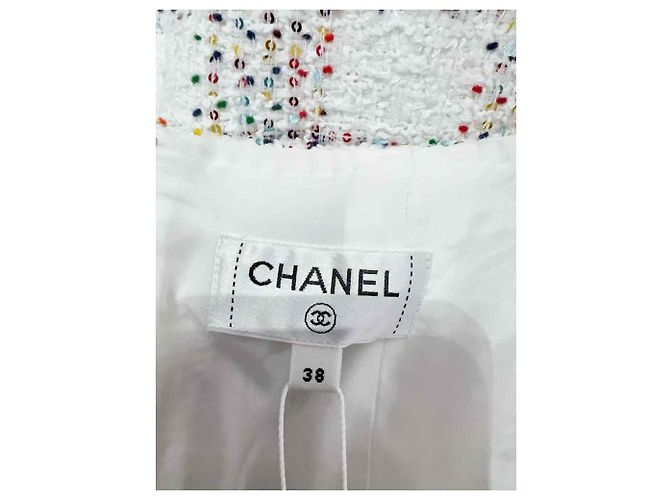 Chanel Tweed Rock Mehrfarbig Größe 38 Mehrfarben - Ansicht 5