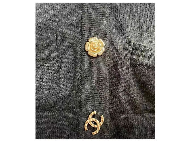 Chanel Strickwaren aus schwarzem Kaschmir - Ansicht 5