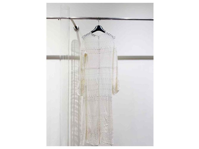 Autre Marque Saint Laurent Kleider Weiß - Ansicht 2