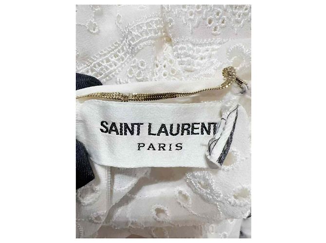 Autre Marque Saint Laurent Kleider Weiß - Ansicht 5