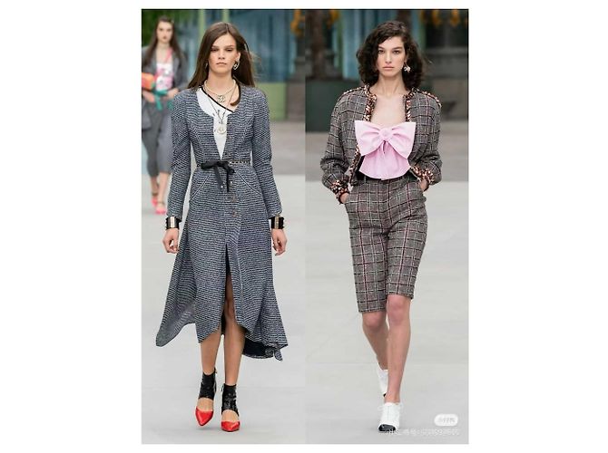 Chanel Tweed Mantel Mehrfarben - Ansicht 4