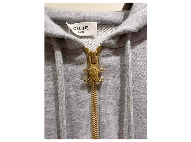 Pull en maille Céline gris en coton - vue 2