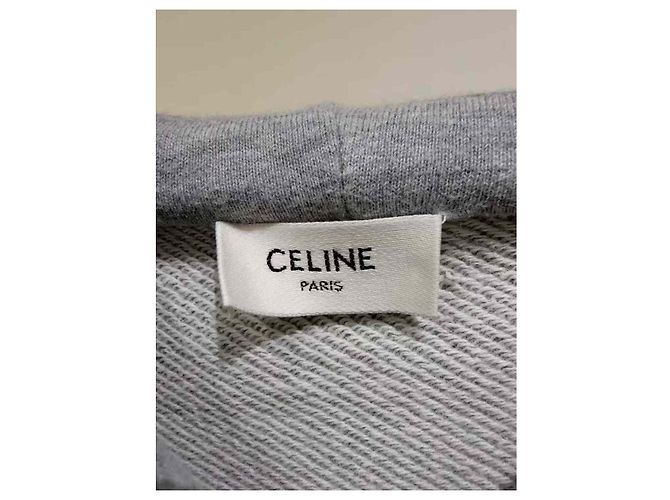 Pull en maille Céline gris en coton - vue 3