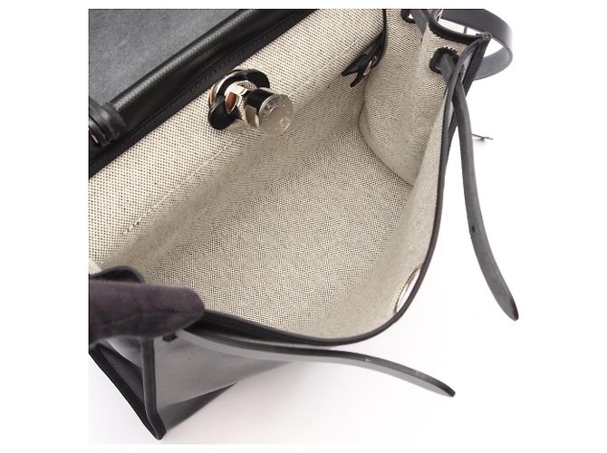 Hermès Hermes Herbag Zip PM Borsa a mano 2-Way Nero Beige - vista 3