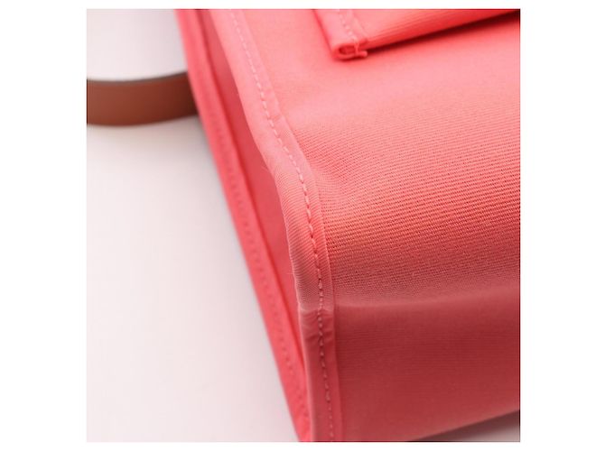 Hermès Herbag Zip PM 2-Way Handtasche Braun Pink - Ansicht 9