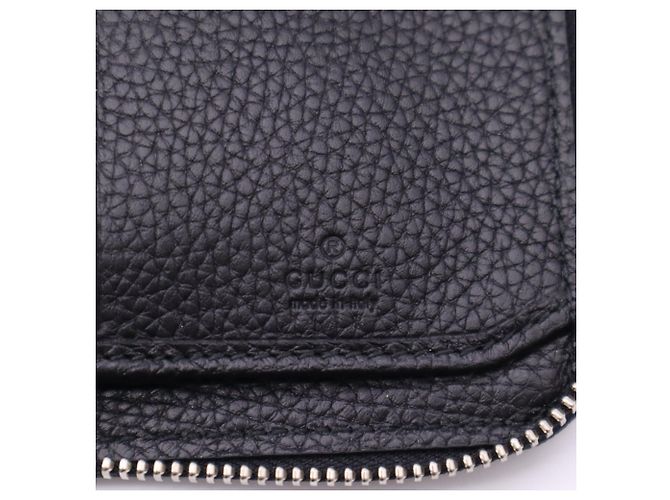 Portafoglio in pelle con zip e logo GUCCI Nero - vista 15