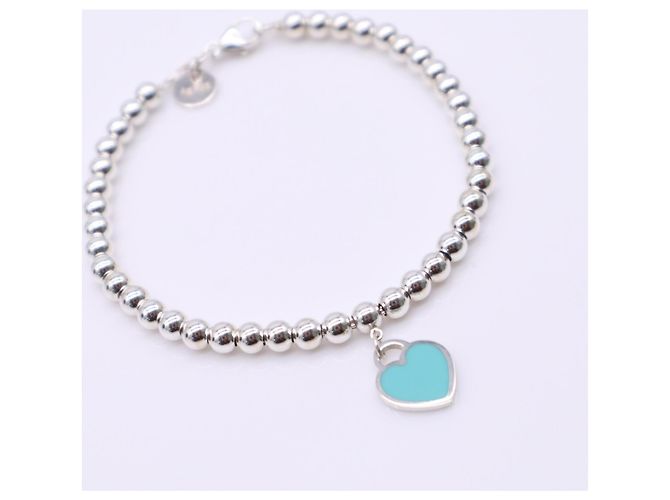 Autre Marque Tiffany & Co. Bracciale Return to Argento Blu - vista 5
