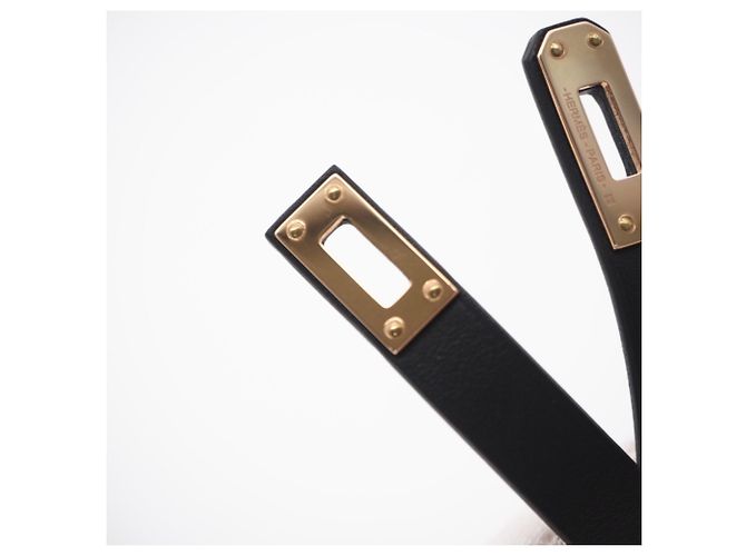 Hermès Pulsera HERMES Mini Kelly Negro Dorado - vista 11