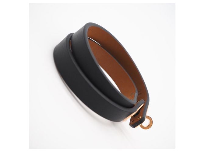 Hermès Pulsera HERMES Mini Kelly Negro Dorado - vista 8