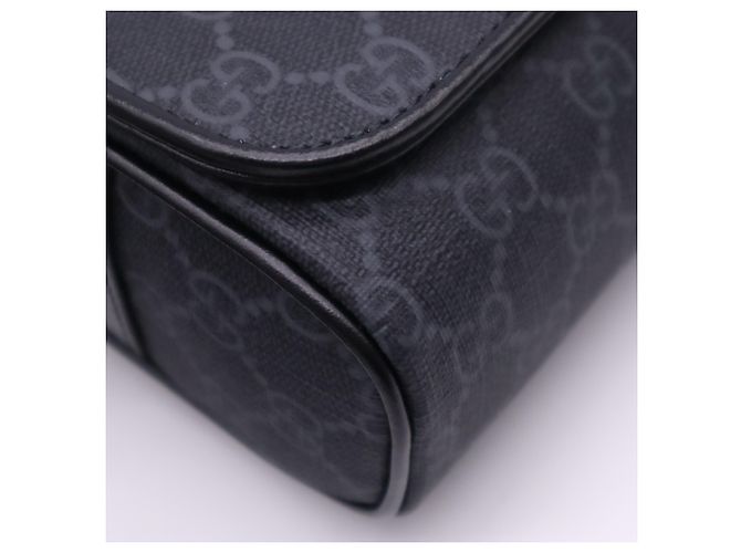 Borsa a tracolla Gucci GG Supreme Marrone Nero - vista 11
