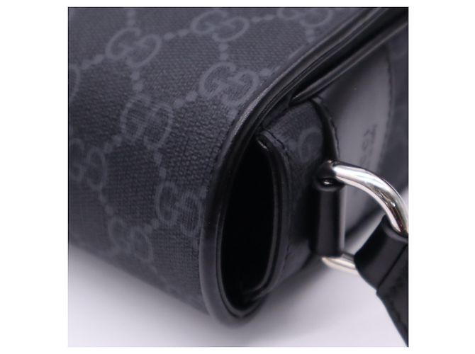 Borsa a tracolla Gucci GG Supreme Marrone Nero - vista 12