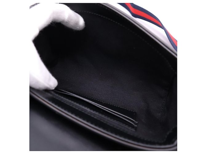 Borsa a tracolla Gucci GG Supreme Marrone Nero - vista 15