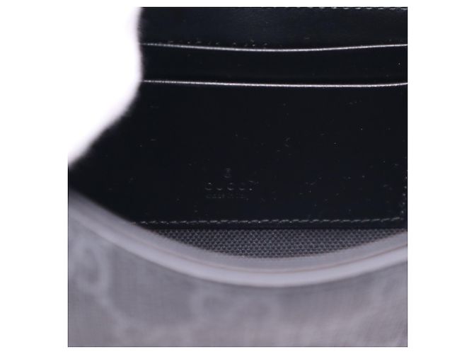 Borsa a tracolla Gucci GG Supreme Marrone Nero - vista 17