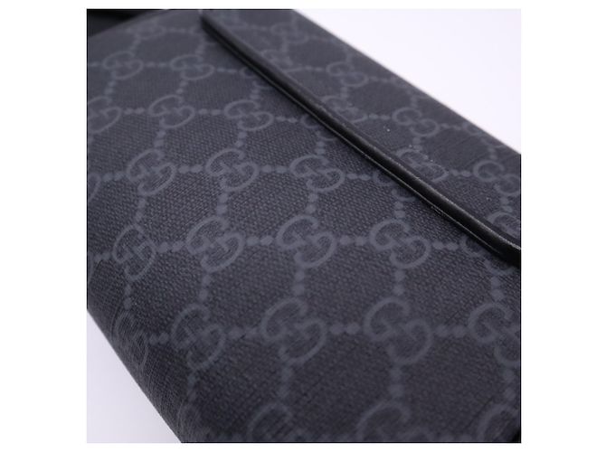 Borsa a tracolla Gucci GG Supreme Marrone Nero - vista 4