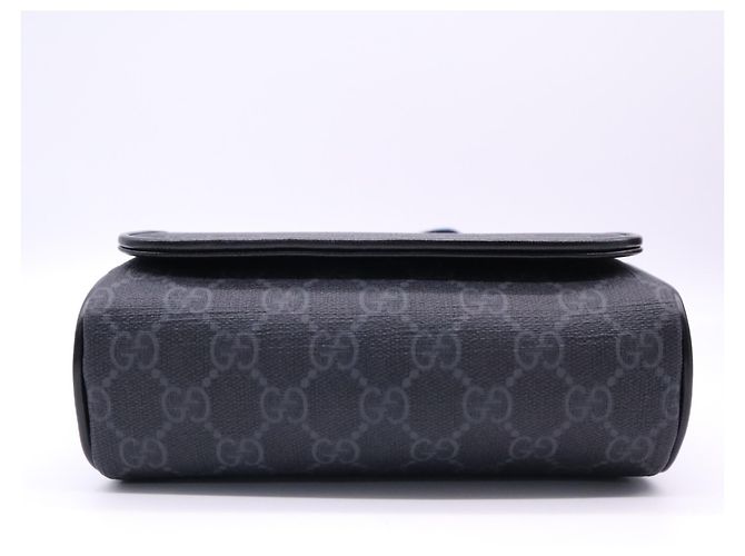 Borsa a tracolla Gucci GG Supreme Marrone Nero - vista 7