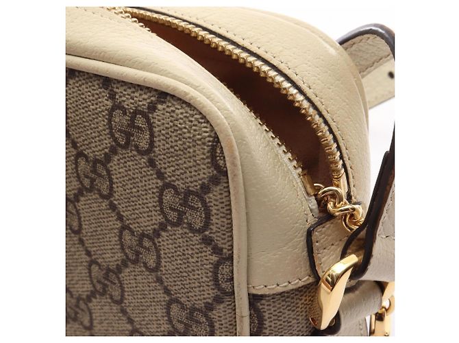 Borsa a tracolla Gucci Ophidia GG Supreme Multicolore Beige - vista 12
