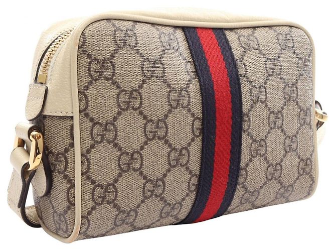 Borsa a tracolla Gucci Ophidia GG Supreme Multicolore Beige - vista 2