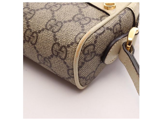 Borsa a tracolla Gucci Ophidia GG Supreme Multicolore Beige - vista 8