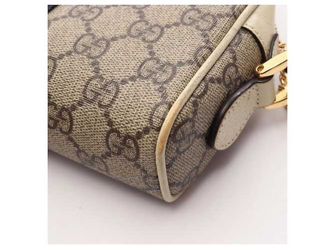 Borsa a tracolla Gucci Ophidia GG Supreme Multicolore Beige - vista 9