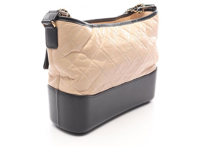 Borsa a tracolla Chanel Gabrielle de Large Hobo Nero Beige - vista 2
