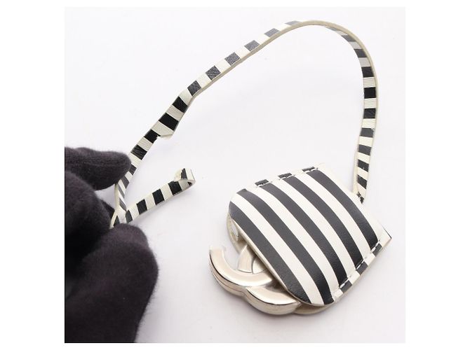 Chanel CC Figley Vanity Bag Schwarz Weiß - Ansicht 12