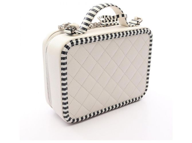 Chanel CC Figley Vanity Bag Schwarz Weiß - Ansicht 2