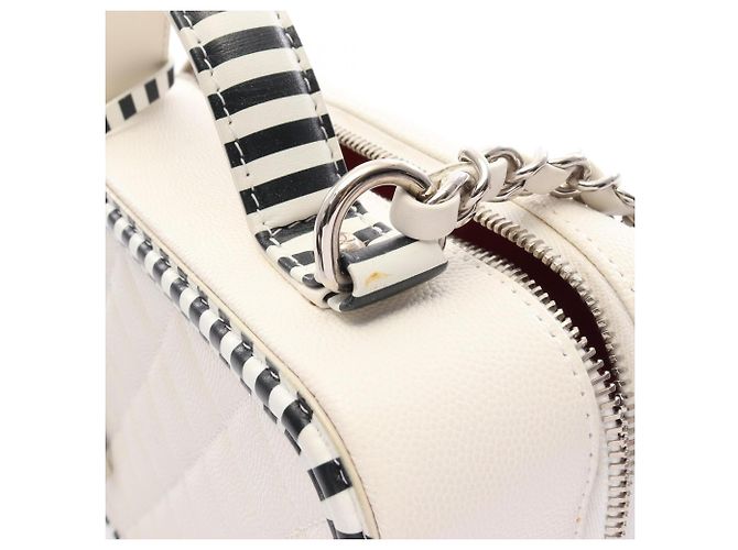 Chanel CC Figley Vanity Bag Schwarz Weiß - Ansicht 8