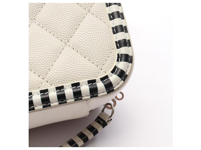 Chanel CC Figley Vanity Bag Schwarz Weiß - Ansicht 9