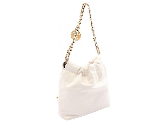 Borsa a tracolla 2-Way Chanel CHANEL 22 Mini Bianco - vista 2