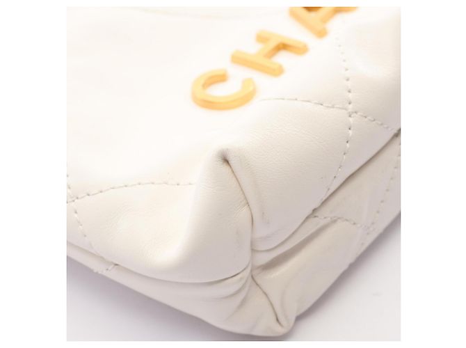 Borsa a tracolla 2-Way Chanel CHANEL 22 Mini Bianco - vista 7