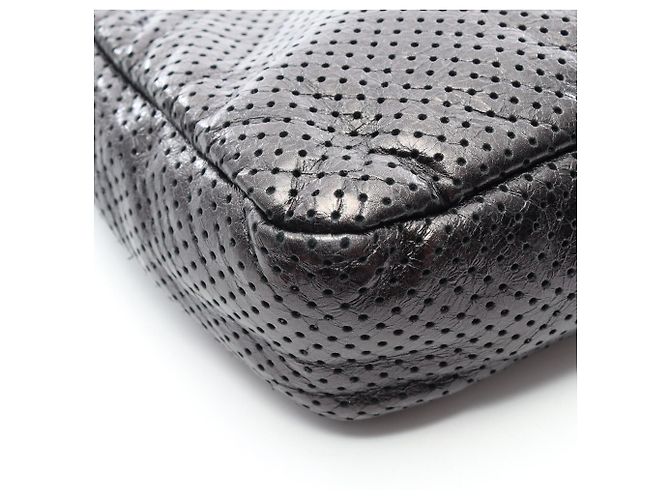 Timeless Borsa a tracolla Chanel 2.55 traforata Nero - vista 12