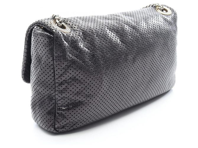Timeless Borsa a tracolla Chanel 2.55 traforata Nero - vista 2