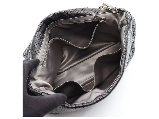 Timeless Borsa a tracolla Chanel 2.55 traforata Nero - vista 3