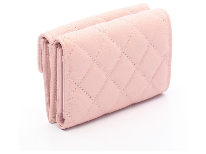 Portafoglio Tri-fold Chanel Classic Small Flap Rosa - vista 2
