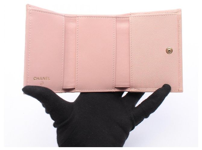 Portafoglio Tri-fold Chanel Classic Small Flap Rosa - vista 3