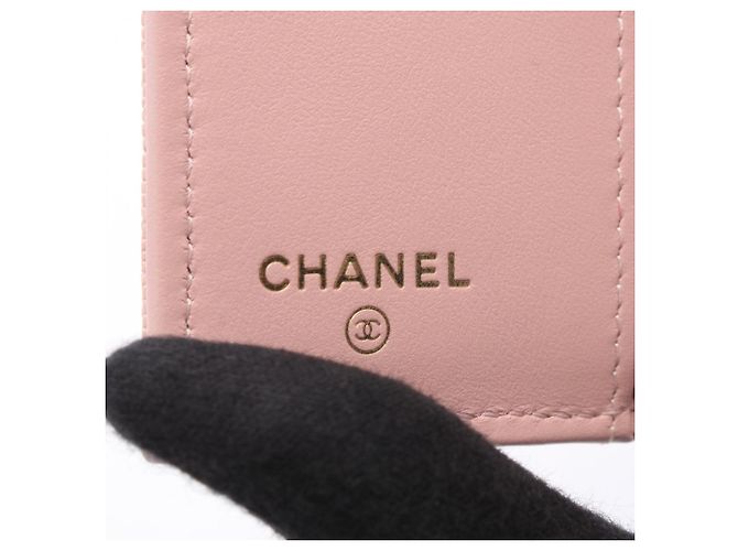 Portafoglio Tri-fold Chanel Classic Small Flap Rosa - vista 5