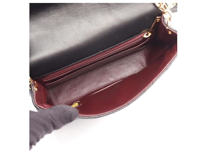 Borsa a tracolla Chanel Chic With Me Matelassé Nero - vista 3