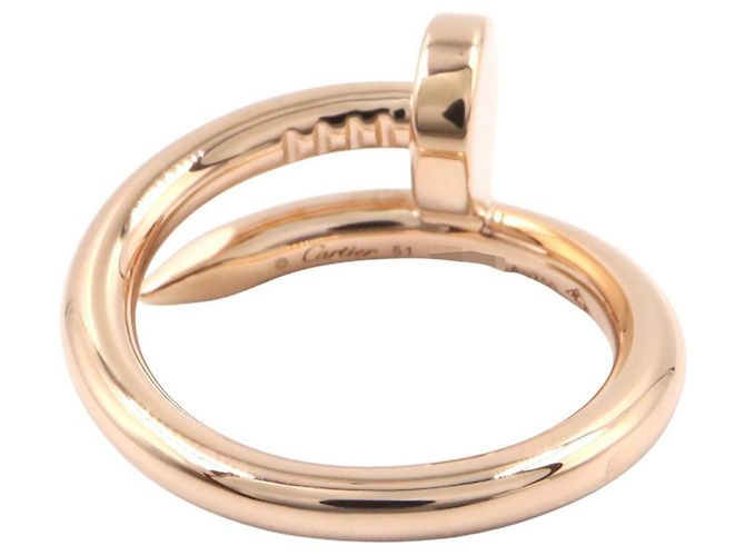 Anello a fascia Cartier Juste un Clou in oro rosa 18K D'oro - vista 3