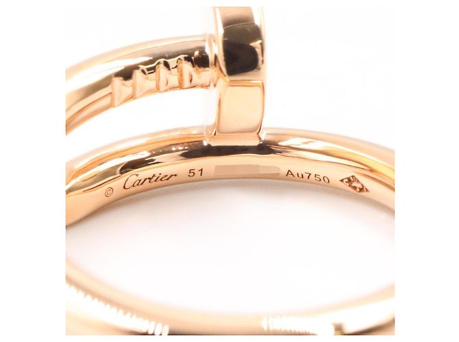 Anello a fascia Cartier Juste un Clou in oro rosa 18K D'oro - vista 4